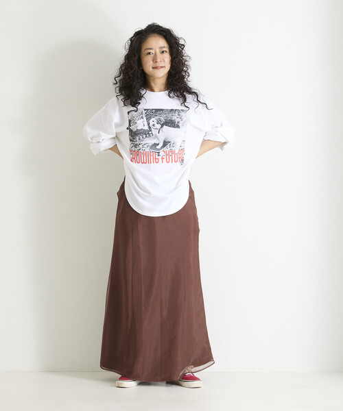 Freada（フリーダ）の「Freada/フリーダ ドッグ フォト プリント ロンT（Tシャツ/カットソー・レディース・グレー/ホワイト・ONE SIZE）」の11枚目の写真