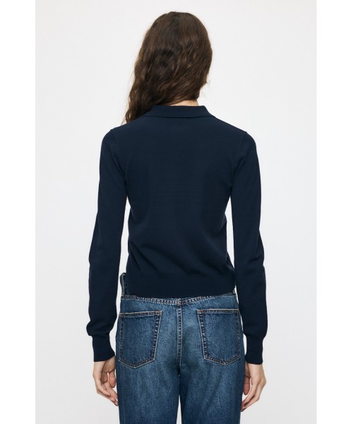 MOUSSY(マウジー)の「【26年AW新作】MANY WAY BUTTON KNIT シャツ(ニット/セーター・レディース・ライトイエロー/ダークブラウン/オフホワイト/ダークネイビー・FREE)」の19枚目の写真