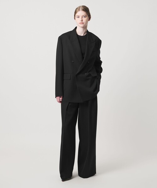 LOEFF(ロエフ)の「<LOEFF>タキシードクロス ボックス ジャケット(テーラードジャケット・レディース・ブラック・1/0)」の3枚目の写真