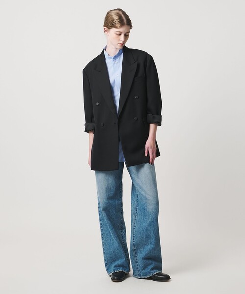 LOEFF(ロエフ)の「<LOEFF>タキシードクロス ボックス ジャケット(テーラードジャケット・レディース・ブラック・1/0)」の8枚目の写真