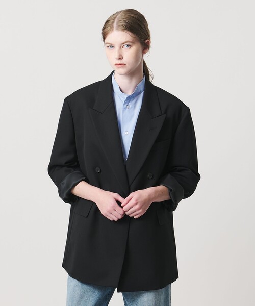 LOEFF(ロエフ)の「<LOEFF>タキシードクロス ボックス ジャケット(テーラードジャケット・レディース・ブラック・1/0)」の9枚目の写真