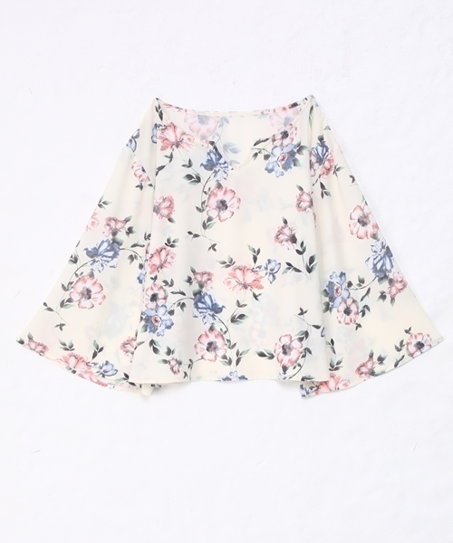 Chico（チコ）の「花柄スキッパーブラウス（シャツ/ブラウス・レディース・その他1/その他2/オフホワイト/ミント・FREE）」の6枚目の写真