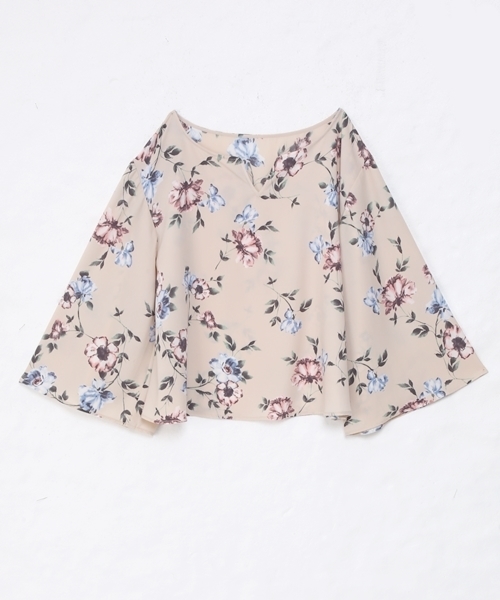 Chico（チコ）の「花柄スキッパーブラウス（シャツ/ブラウス・レディース・その他1/その他2/オフホワイト/ミント・FREE）」の7枚目の写真