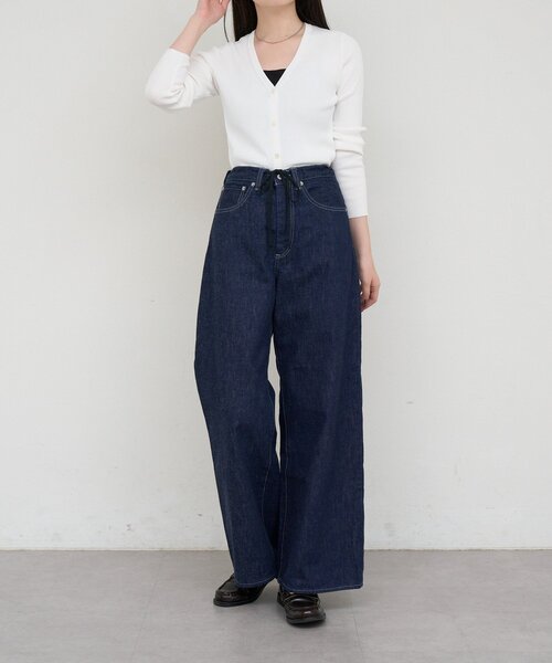 russet(ラシット)の「ワイドバギーパンツ(その他パンツ・レディース・インディゴブルー・FREE)」の19枚目の写真