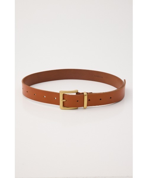 THROW by SLY(スローバイスライ)の「THROW COW LEATHER BUCKLE BELT カウレザーバックルベルト(ベルト・レディース・キャメル/ブラック・FREE)」の11枚目の写真