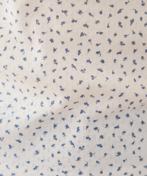 FREAK'S STORE(フリークスストア)の「小花柄 フライスカットソー/花柄カットソー(Tシャツ/カットソー・レディース・オフホワイト/ブラック/ネイビー・フリ-)」の13枚目の写真