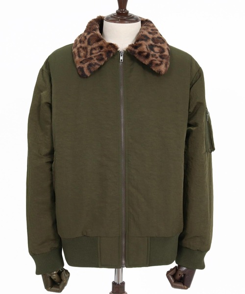 CAMBIO(カンビオ)の「mj11897- Leopard Collar Flight Jacket フライトジャケット(CAM26AW-022)(その他アウター・メンズ・ベージュ/オリーブ/ブラック・L/M/S)」の18枚目の写真