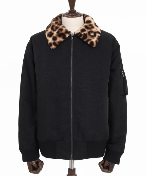 CAMBIO(カンビオ)の「mj11897- Leopard Collar Flight Jacket フライトジャケット(CAM26AW-022)(その他アウター・メンズ・ベージュ/オリーブ/ブラック・L/M/S)」の19枚目の写真
