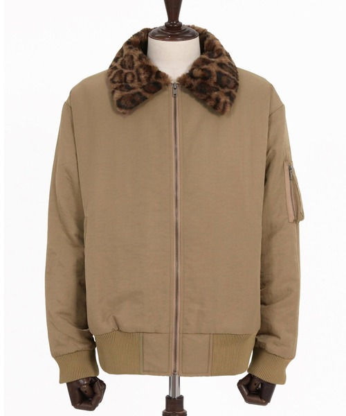CAMBIO(カンビオ)の「mj11897- Leopard Collar Flight Jacket フライトジャケット(CAM26AW-022)(その他アウター・メンズ・ベージュ/オリーブ/ブラック・L/M/S)」の20枚目の写真