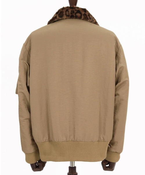 CAMBIO(カンビオ)の「mj11897- Leopard Collar Flight Jacket フライトジャケット(CAM26AW-022)(その他アウター・メンズ・ベージュ/オリーブ/ブラック・L/M/S)」の21枚目の写真