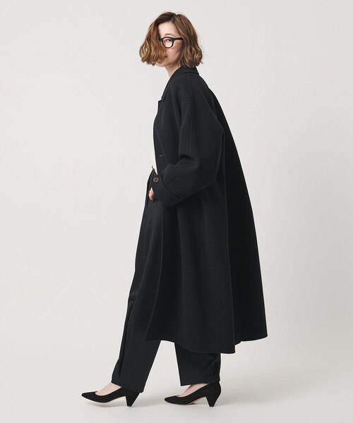 conte(コンテ)の「<conte>リバー バルカラーコート(ステンカラーコート・レディース・ダークブラウン/ベージュ/ブラック・38/36)」の18枚目の写真
