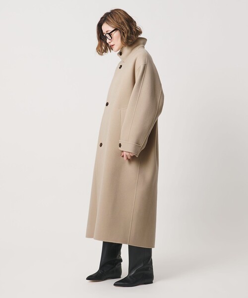 conte(コンテ)の「<conte>リバー バルカラーコート(ステンカラーコート・レディース・ダークブラウン/ベージュ/ブラック・38/36)」の20枚目の写真