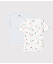 PETIT BATEAU（プチバトー）の「プリント半袖Tシャツ2枚組（インナーウェア/肌着）」