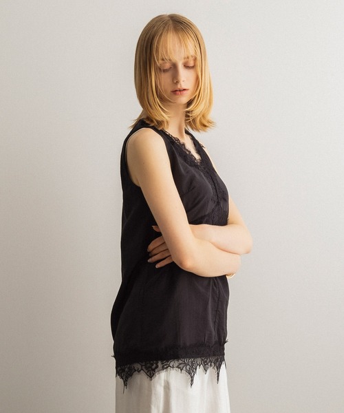 SERENO(セレーノ)の「レースオーバー ブラウス(シャツ/ブラウス・レディース・ホワイト/ブラック・ONE SIZE)」の6枚目の写真