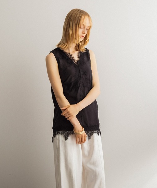 SERENO(セレーノ)の「レースオーバー ブラウス(シャツ/ブラウス・レディース・ホワイト/ブラック・ONE SIZE)」の11枚目の写真