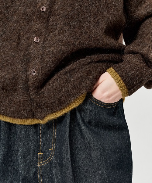 WETTEMPT（ウィテンプト）の「CREW NECK BRUSHED LAYERED CARDIGAN / クルーネックブラッシュドレイヤードカーディガン（カーディガン/ボレロ・メンズ・チャコールグレー/ネイビー/ブラウン/ブラック・SMALL/MEDIUM/LARGE）」の7枚目の写真