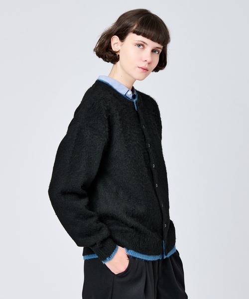 WETTEMPT（ウィテンプト）の「CREW NECK BRUSHED LAYERED CARDIGAN / クルーネックブラッシュドレイヤードカーディガン（カーディガン/ボレロ・メンズ・チャコールグレー/ネイビー/ブラウン/ブラック・SMALL/MEDIUM/LARGE）」の22枚目の写真