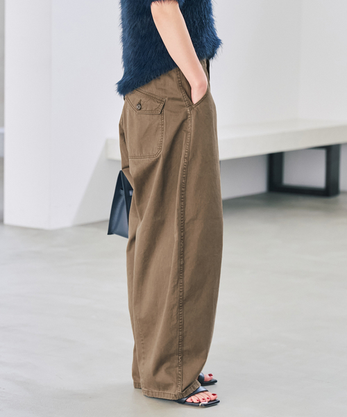 Spick & Span（スピックアンドスパン）の「《追加》カーブチノ（チノパンツ・レディース・モカ/ベージュ・38/36/34）」の9枚目の写真