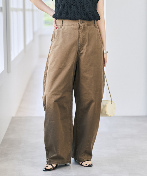 Spick & Span（スピックアンドスパン）の「《追加》カーブチノ（チノパンツ・レディース・モカ/ベージュ・38/36/34）」の14枚目の写真