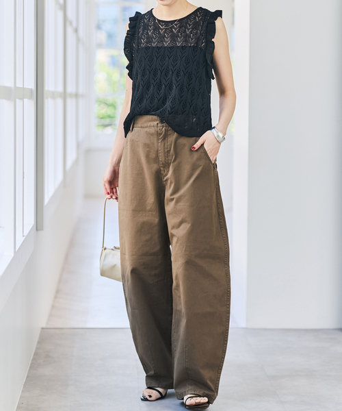 Spick & Span（スピックアンドスパン）の「《追加》カーブチノ（チノパンツ・レディース・モカ/ベージュ・38/36/34）」の16枚目の写真