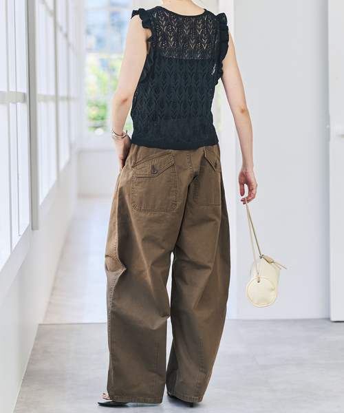Spick & Span（スピックアンドスパン）の「《追加》カーブチノ（チノパンツ・レディース・モカ/ベージュ・38/36/34）」の17枚目の写真