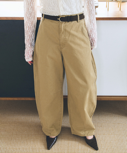 Spick & Span（スピックアンドスパン）の「《追加》カーブチノ（チノパンツ・レディース・モカ/ベージュ・38/36/34）」の18枚目の写真