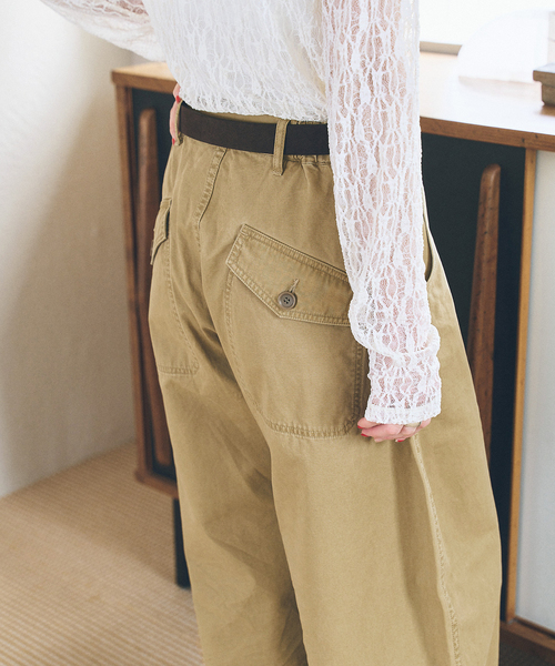 Spick & Span（スピックアンドスパン）の「《追加》カーブチノ（チノパンツ・レディース・モカ/ベージュ・38/36/34）」の19枚目の写真