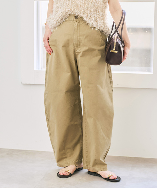 Spick & Span（スピックアンドスパン）の「《追加》カーブチノ（チノパンツ・レディース・モカ/ベージュ・38/36/34）」の21枚目の写真