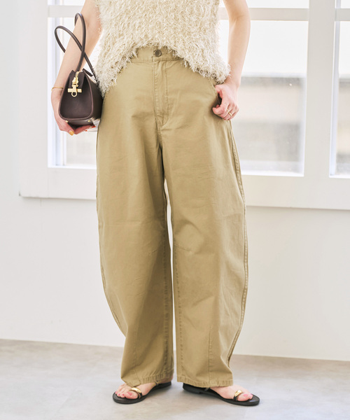 Spick & Span（スピックアンドスパン）の「《追加》カーブチノ（チノパンツ・レディース・モカ/ベージュ・38/36/34）」の22枚目の写真