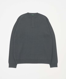 HENLEY NECK KNIT