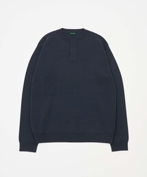 HENLEY NECK KNIT