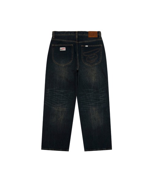 AAPE BY A BATHING APE（エーエイプバイアベイシングエイプ）の「AAPE DENIM PANTS（デニムパンツ・メンズ・ダークブルー・MEDIUM/SMALL/LARGE）」の2枚目の写真