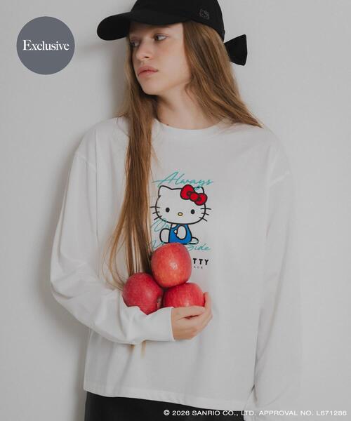 SENSE OF PLACE by URBAN RESEARCH(センスオブプレイスバイアーバンリサーチ)の「別注「ハローキティ」トキメキロンT(Tシャツ/カットソー・レディース・その他1/その他2/その他3・ONE)」の2枚目の写真