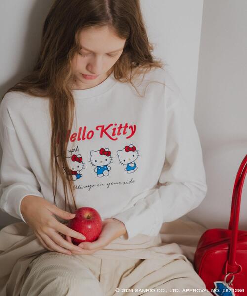 SENSE OF PLACE by URBAN RESEARCH(センスオブプレイスバイアーバンリサーチ)の「別注「ハローキティ」トキメキロンT(Tシャツ/カットソー・レディース・その他1/その他2/その他3・ONE)」の14枚目の写真