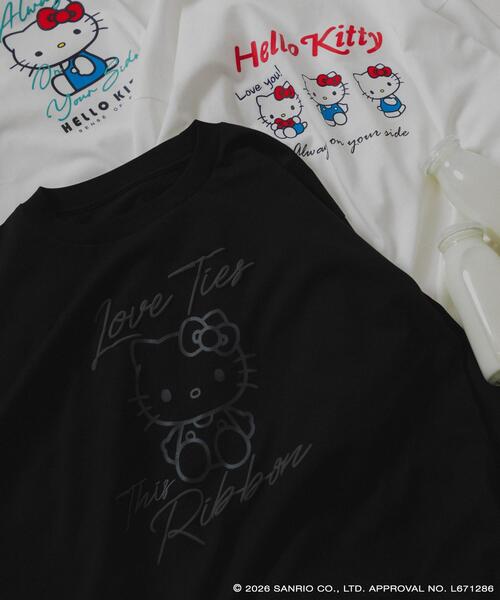 SENSE OF PLACE by URBAN RESEARCH(センスオブプレイスバイアーバンリサーチ)の「別注「ハローキティ」トキメキロンT(Tシャツ/カットソー・レディース・その他1/その他2/その他3・ONE)」の7枚目の写真
