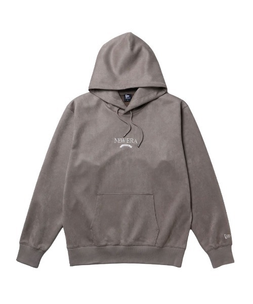 NEW ERA(ニューエラ)の「【NEW ERA】ポリスウェード プルオーバー フーディー / 2カラー(パーカー・メンズ・ブラック/グレー・L/XL/M)」の2枚目の写真
