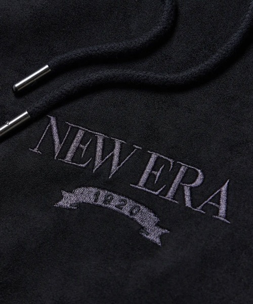 NEW ERA(ニューエラ)の「【NEW ERA】ポリスウェード プルオーバー フーディー / 2カラー(パーカー・メンズ・ブラック/グレー・L/XL/M)」の5枚目の写真