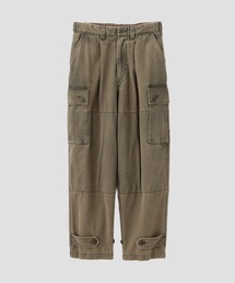 YLEVE / COTTON TWILL PIGMENT OVERDYE TROUSERS