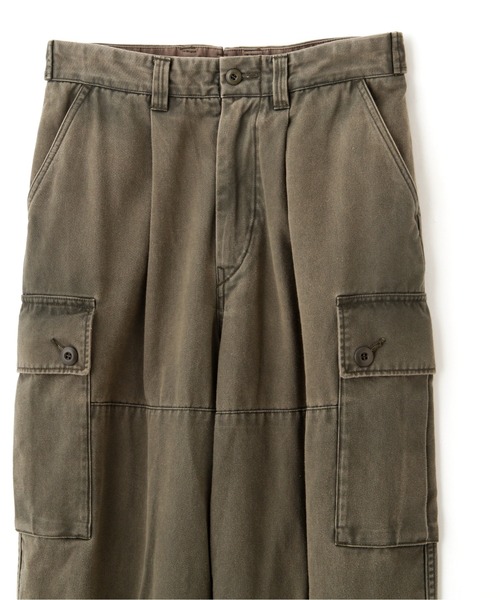 YLEVE(イレーヴ)の「YLEVE / COTTON TWILL PIGMENT OVERDYE TROUSERS(その他パンツ・レディース・グレー/カーキ・0/1/2)」の8枚目の写真