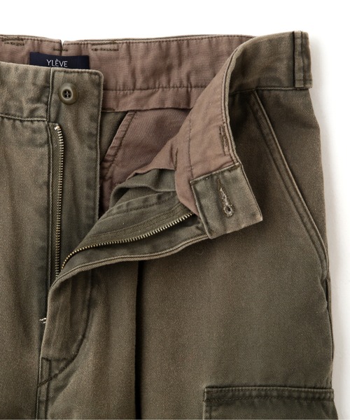 YLEVE(イレーヴ)の「YLEVE / COTTON TWILL PIGMENT OVERDYE TROUSERS(その他パンツ・レディース・グレー/カーキ・0/1/2)」の13枚目の写真