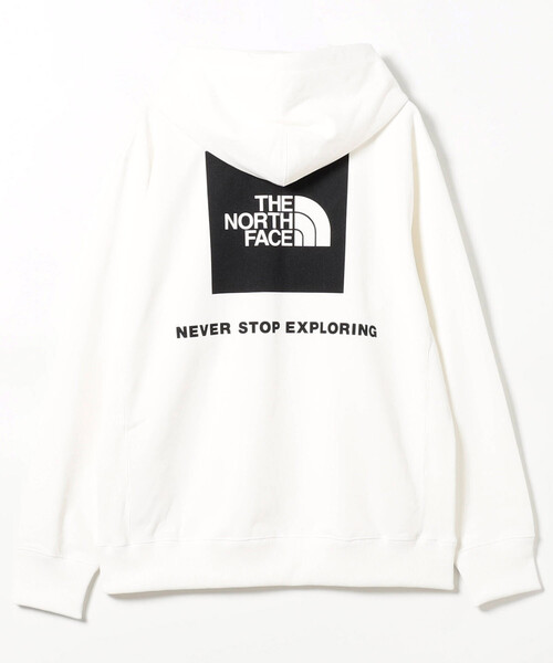 THE NORTH FACE(ザノースフェイス)の「限定展開 THE NORTH FACE/ザ・ノース・フェイス Back Square Logo Hoodie/バック スクエアロゴ フーディ(パーカー・メンズ・ホワイト・X-LARGE)」の1枚目の写真