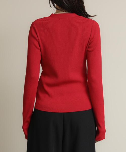 The rejoice(ザ リジョイス)の「レイヤードカーディガン(ニット/セーター・レディース・ブラック/レッド・FREE)」の17枚目の写真