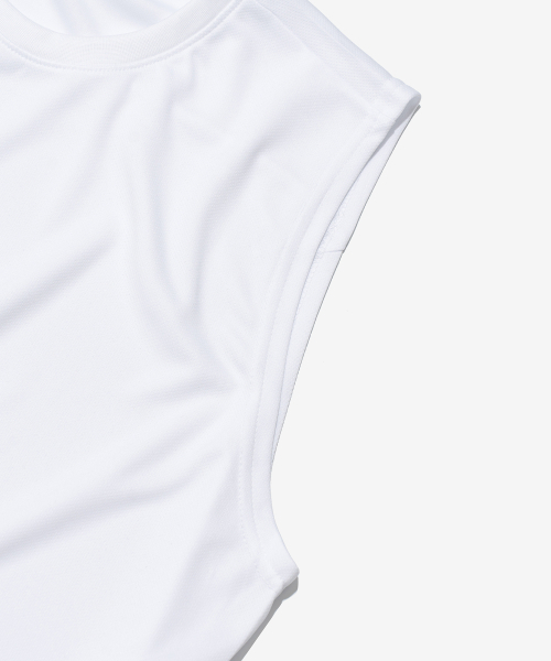 NINETYMINUTES（ナインティーミニッツ）の「[AIR STREAM] トレーニング クラブ ライト シングレット (ホワイト)（Tシャツ/カットソー・メンズ・その他・MEDIUM/LARGE/X-LARGE/XXX-LARGE/2XL）」の5枚目の写真