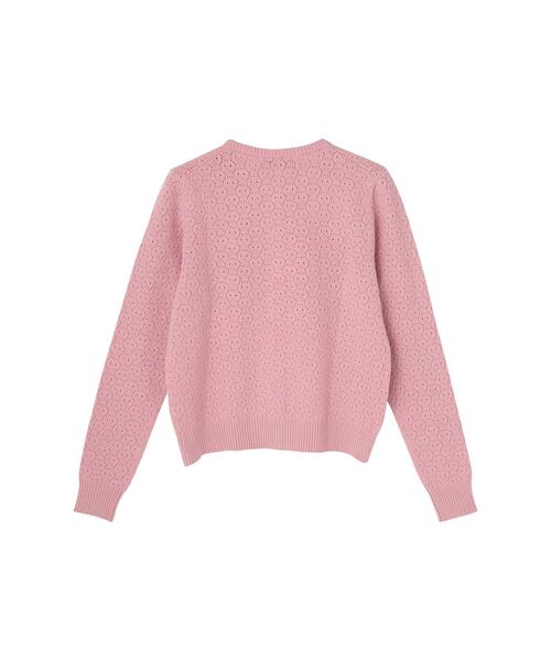 HYSTERIC GLAMOUR（ヒステリックグラマー）の「DEVIL HEARTワッペン カーディガン（カーディガン/ボレロ・レディース・ブラウン/ピンク/ブラック・FREE）」の4枚目の写真