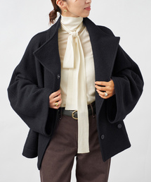 Room no.8 BLACK ルームエイト ブラック Boucle Hi/N Short Coat