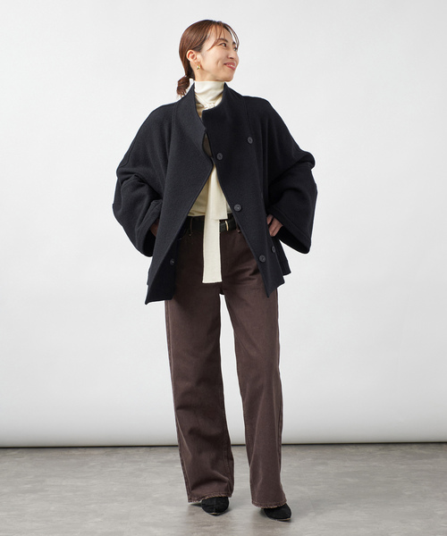 VERMEIL par iena(ヴェルメイユパーイエナ)の「Room no.8 BLACK ルームエイト ブラック Boucle Hi/N Short Coat(その他アウター・レディース・ブラック・FREE)」の13枚目の写真