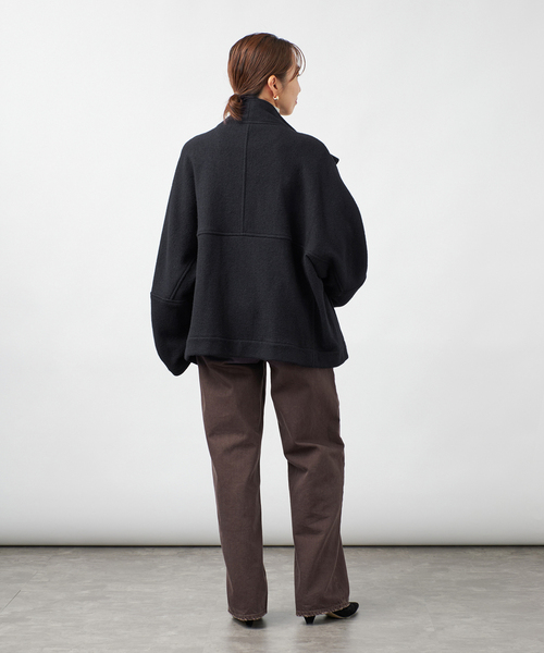 VERMEIL par iena(ヴェルメイユパーイエナ)の「Room no.8 BLACK ルームエイト ブラック Boucle Hi/N Short Coat(その他アウター・レディース・ブラック・FREE)」の14枚目の写真