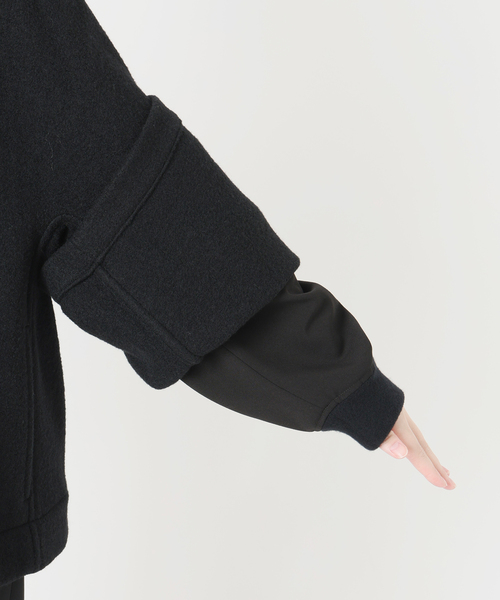 VERMEIL par iena(ヴェルメイユパーイエナ)の「Room no.8 BLACK ルームエイト ブラック Boucle Hi/N Short Coat(その他アウター・レディース・ブラック・FREE)」の7枚目の写真