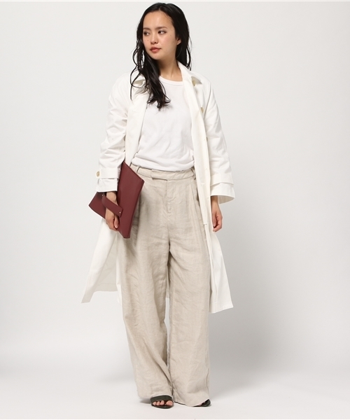 MOUSSY(マウジー)の「BAL COLLAR COAT/F(その他アウター・レディース・ベージュ/ホワイト/ネイビー・1/2)」の9枚目の写真