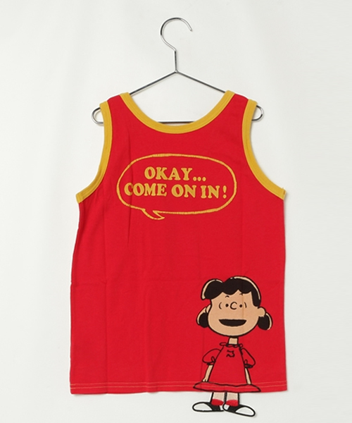 BOOFOOWOO(ブーフーウー)の「Peanutsタンクトップ(タンクトップ・キッズ・レッド/オフホワイト/イエロー・150/140)」の8枚目の写真